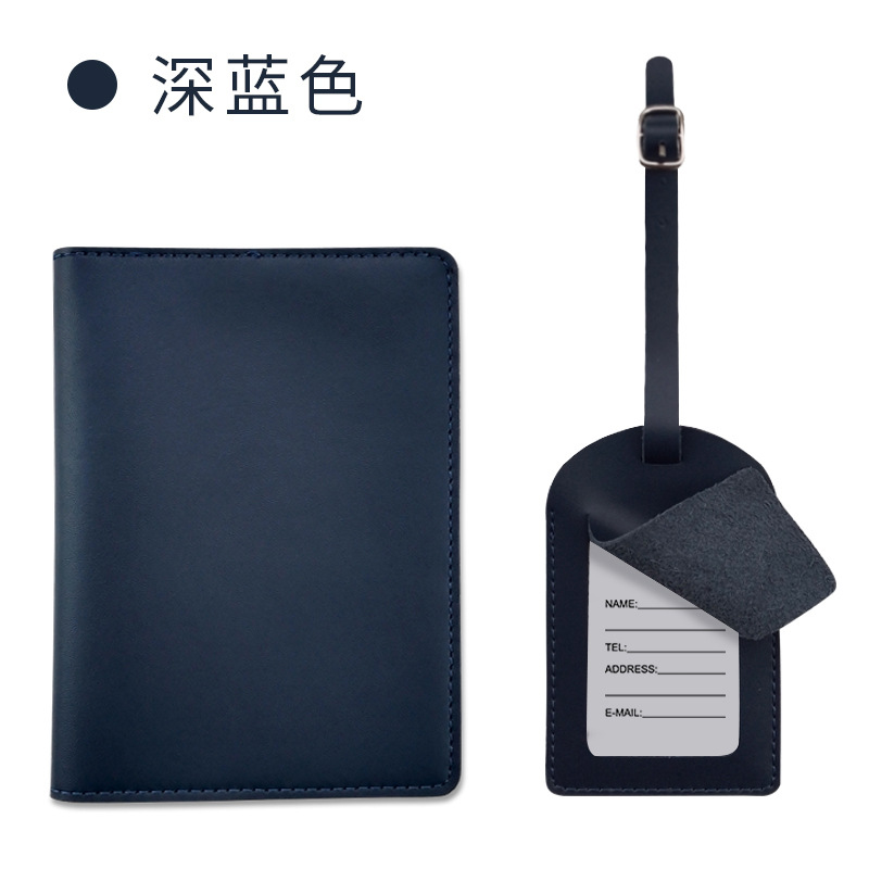 Transfronterizo spot al por mayor personalizado LOGO etiqueta de viaje pasaporte portapasaporte de cuero tarjeta de equipaje