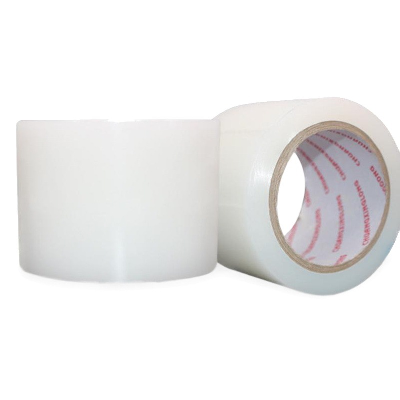 PE Limpieza de eliminación de polvo cinta de película digital teléfono móvil pantalla de la computadora polvo pegajoso eliminación de aceite transparente rollo grande película sin pegamento residual