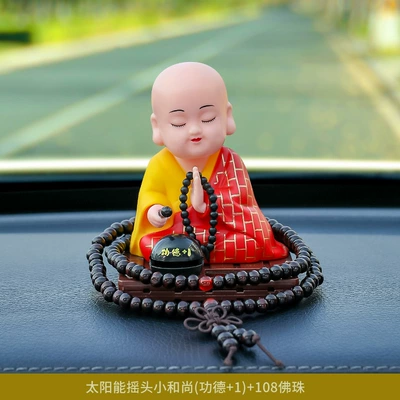 Knocking Wooden Fish, Car – Car ornaments - little-sha-mi-merit-1-108-buddha-beads