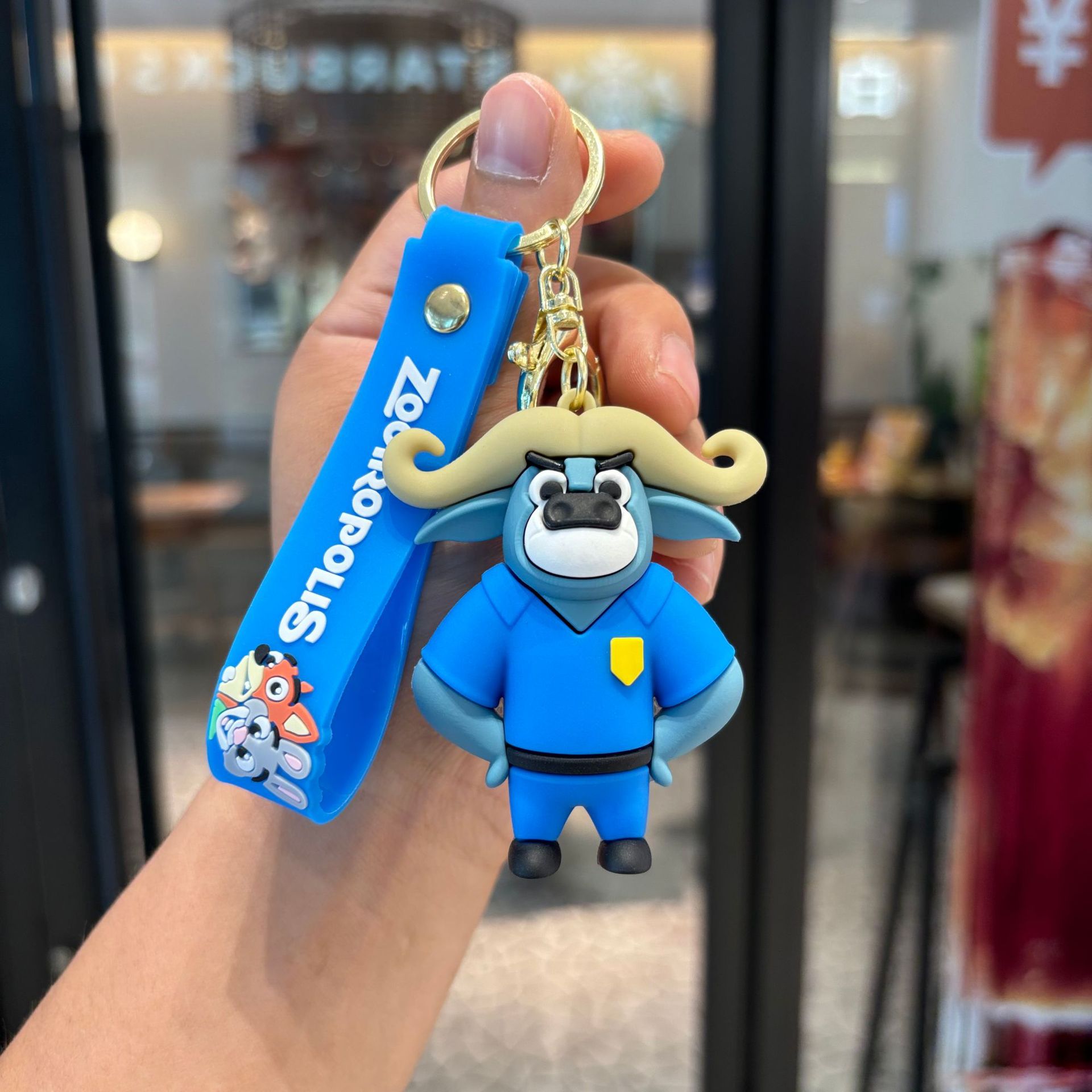 Cartoon Crazy Animal City Llavero de pvc Muñeca linda colgante mochila escolar colgante llavero pequeño regalo al por mayor