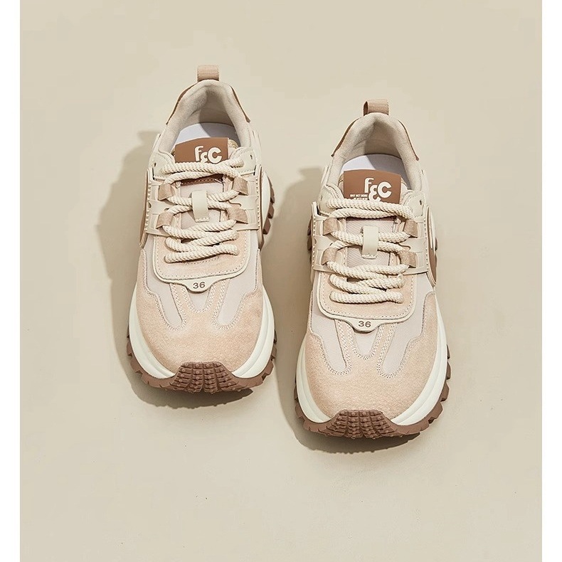 Naisten kengät paksupohjaiset urheilulliset monipuoliset kapeat alustakengät_voghion.com