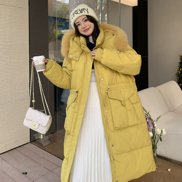 Yellow (yellow eco-friendly fur collar)