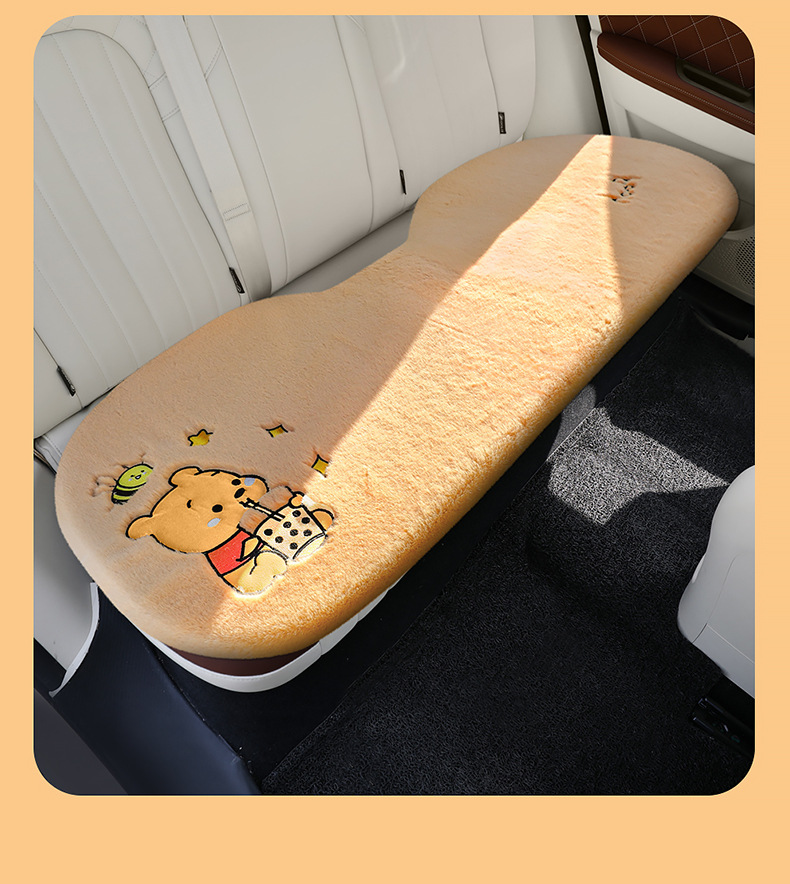 Car Supplies Winter Plush Car Seat Cushion Car Interior Accessories High-End Decoration Cute Cartoon Car Seat Cover