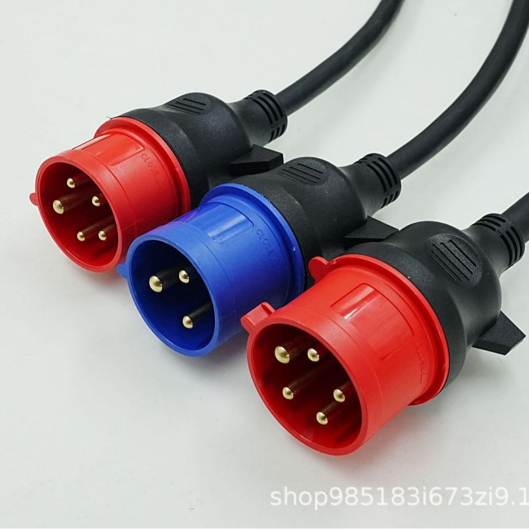 厂家供应欧洲工业插16A32A5针3针440V大功率H07BZ5-F5*2.5MM2