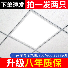 トライアック統合天井 600 × 600 LED フラットパネルライト 60*60 パネルライト石膏ミネラル綿ボードオフィスプロジェクト
