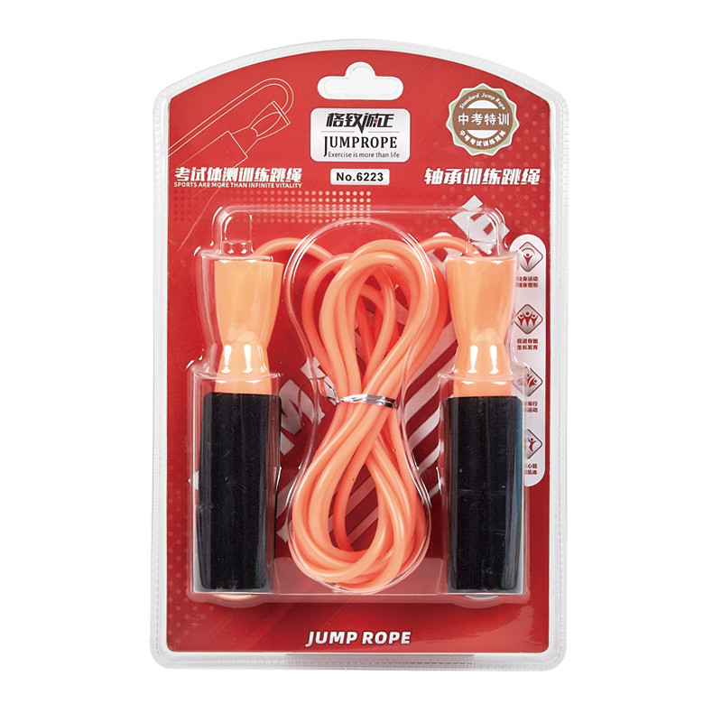 6223 suministro directo de fábrica rodamiento saltar cuerda deportes Examen de entrenamiento saltar cuerda cómodo esponja agarre competencia fitness saltar cuerda