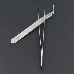 DIY系列美甲鑷子直頭彎頭工藝小配件手機拆機套裝配送鑽石畫夾子