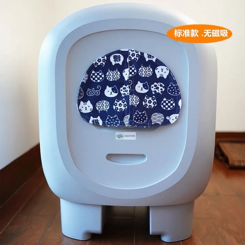 Хлопок и лен в стиле кошачьего голубого цвета. Стандартный немагнитный гладкий дверной занавес