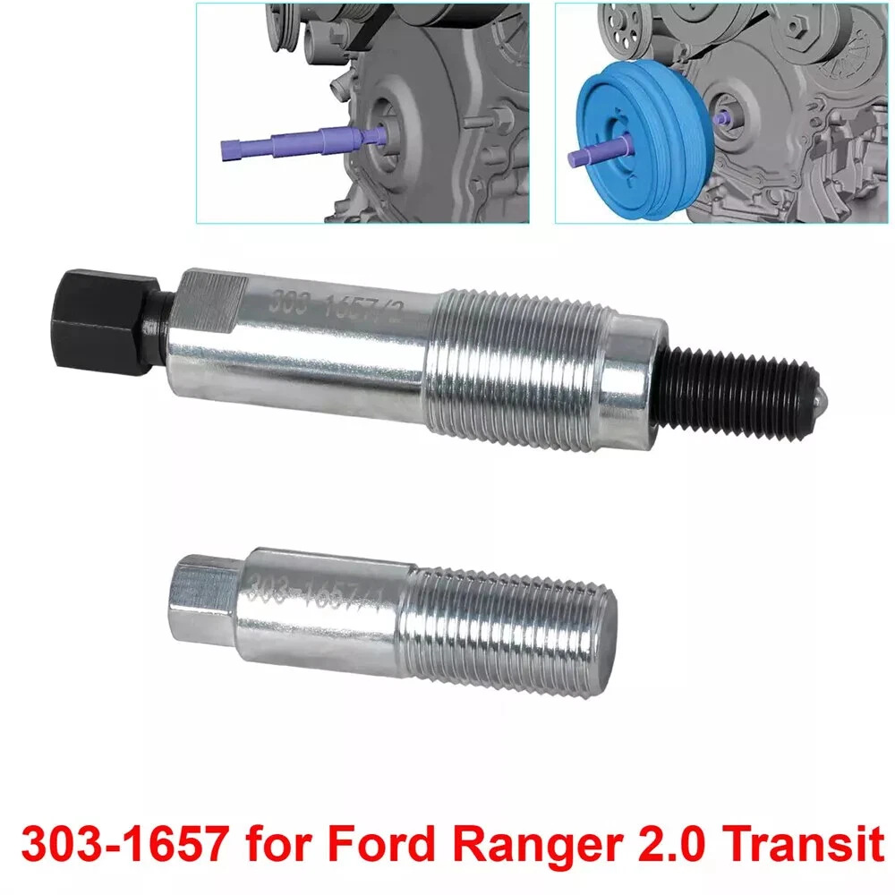 2-Piece Set of Ford Land Rover 2.0Tdci Crankshaft Pulley Removal Tool Ecoblue