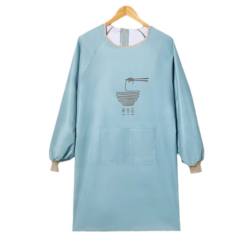 Blusa impermeable para mujer nuevo estilo de invierno delantal de manga larga cocina hogar a prueba de aceite ropa de trabajo para adultos al por mayor