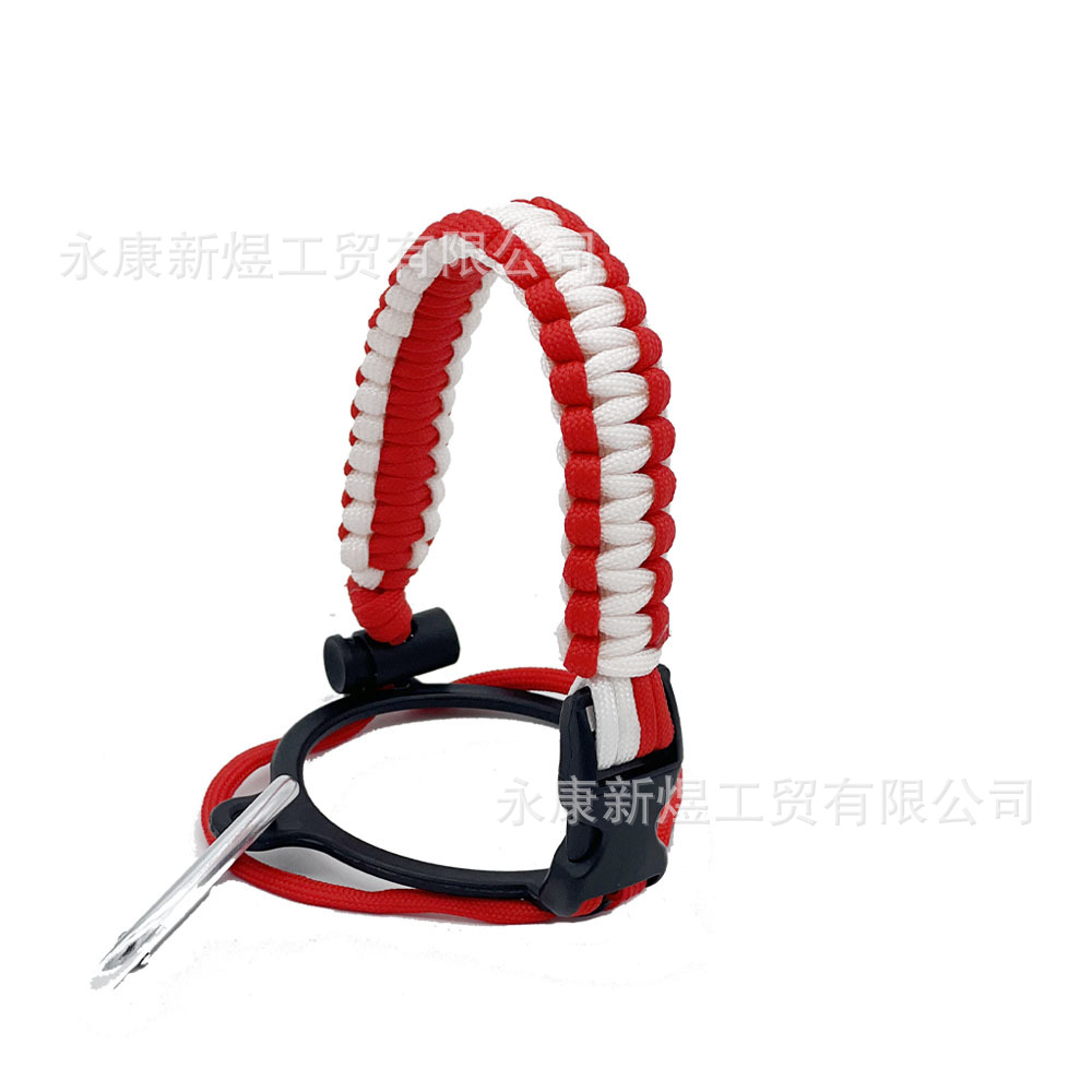 Amazon hidro frasco taza de cuerda taza de agua cuerda de transporte hervidor de agua correa portátil Boca Grande espacio olla cuerda portátil