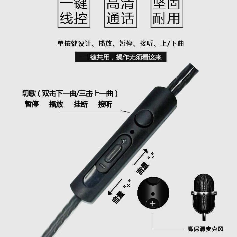 人気の直販イヤホン、マイクとワイヤー制御付き重低音インイヤーイヤホン、コンピュータゲーム、Android IOS携帯電話用イヤホン|undefined