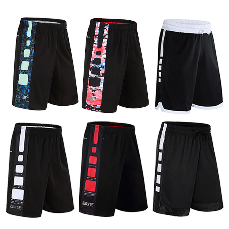Wholesale Elite Sports Basketball Pants Men's Loose Over-The-Knee Shorts Running Training Five-Point Beach Large Pants Shorts Wholesale Elite Sports Basketball Pants Men's Loose Over-The-Knee Shorts Running Training Five-Point Beach Large Pants Shorts