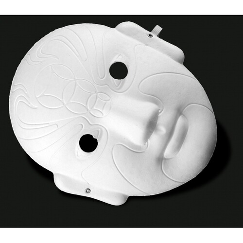DIY hand-painted paper pulp Peking Opera facial mask white embryo graffiti indentation white production mask