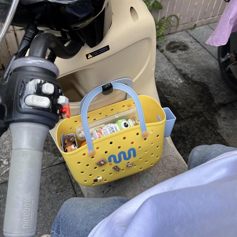 多巴胺电动车防水挂包前置大容量多功能充电器收纳篮塑料挂兜挂袋|undefined