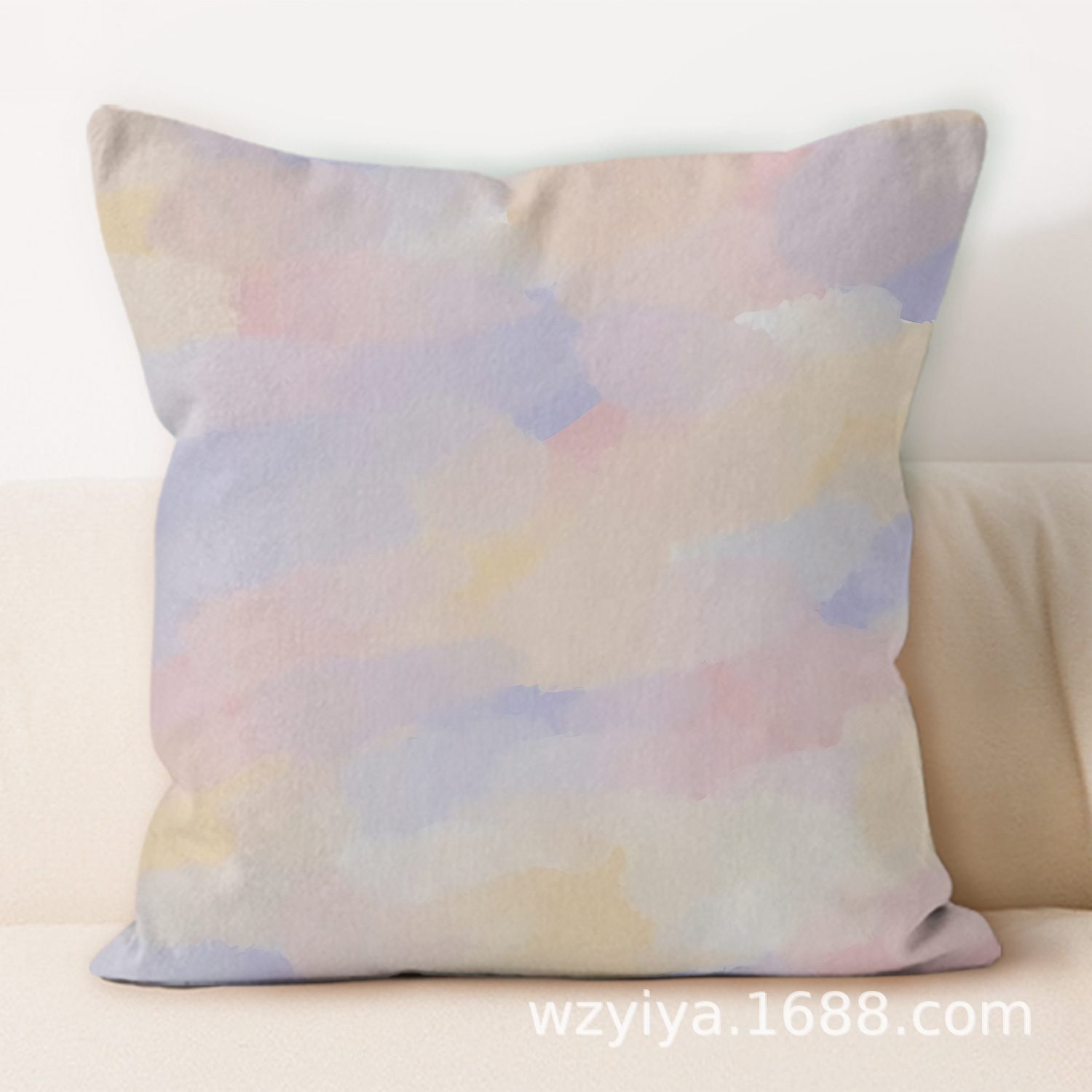 Colores de impresión de almohada de abrazo simple y moderna decoración de sofá de sala de estar almohada de cabecera desmontable cuadrada