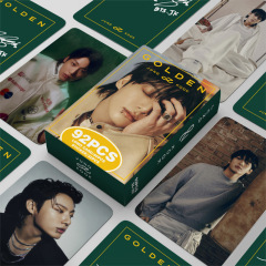 新品92枚JUNGKOOKソロアルバムゴールデン周辺写真手帳ステッカーJK両面LOMOミニカード