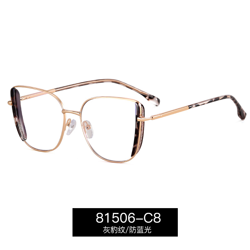 81506 nuevos productos de tendencia europea y americana anteojos de luz azul marco completo TR marco marco marco marco cómodo pie de resorte marco de lentes miopía