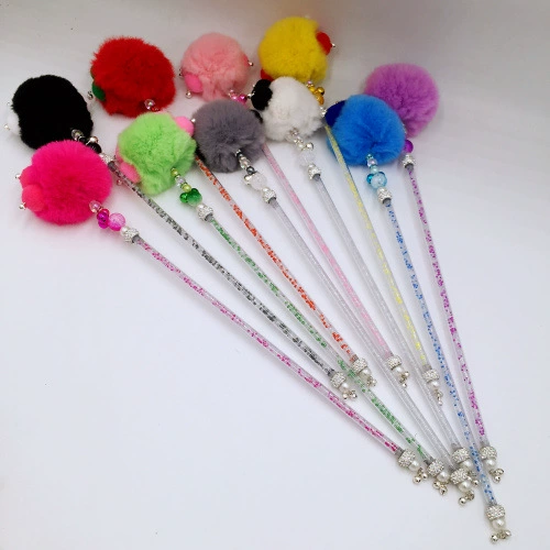 Evanity кошка палка медведь лапа Большой Рекс кролик меховой мяч кошачья палка длинный шест колокольчик фея Кошка палка кошка игрушка