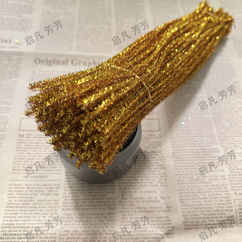 Cebolla de oro colorido DIY palo torcido brillante palo torcido colorido cebolla de oro raíz del pelo nieve fría Wei flor Accesorios