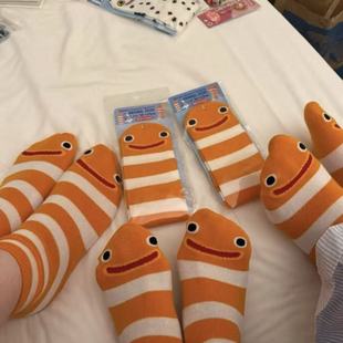 Trendy Okinawa Aquarium Garden Eel-Themed Long Socks for Daily Use and Home Cute Long Socks