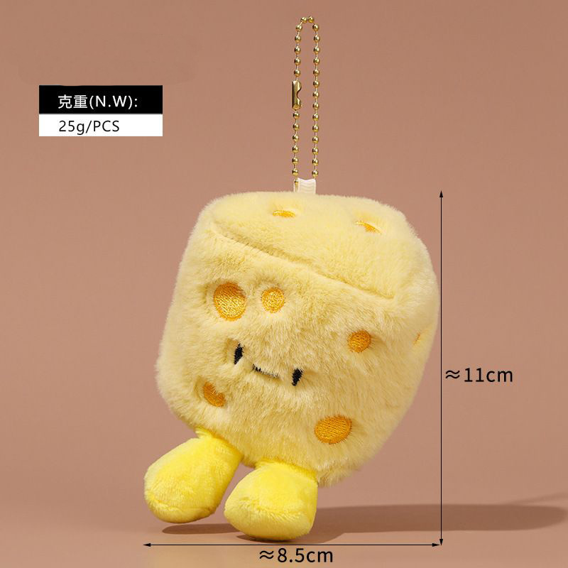 Three-dimensional cheese cheese bag (gold bead chain style)