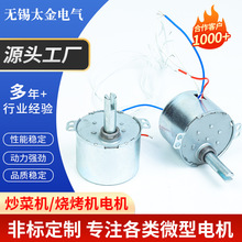 炒菜机电机 烧烤炉电机36V-220V永磁齿轮可逆减速同步电动机厂家
