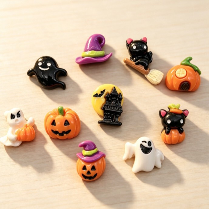 Cartoon Halloween Pumpkin Lantern Resin Accessories Wholesale Handmade DIY Cream Glue Decorations for Phone Cases, Hair Ropes, Hair Clips Cartoon Halloween Pumpkin Lantern Resin Accessories Wholesale Handmade DIY Cream Glue Decorations for Phone Cases, Hair Ropes, Hair Clips