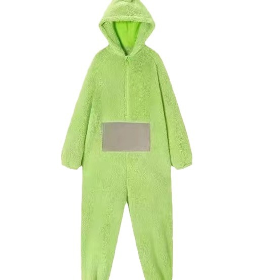 Antena de dibujos animados lindo bebé pijama de pareja de una sola pieza para hombres y mujeres Otoño e Invierno engrosado coral polar nuevo desgaste del hogar