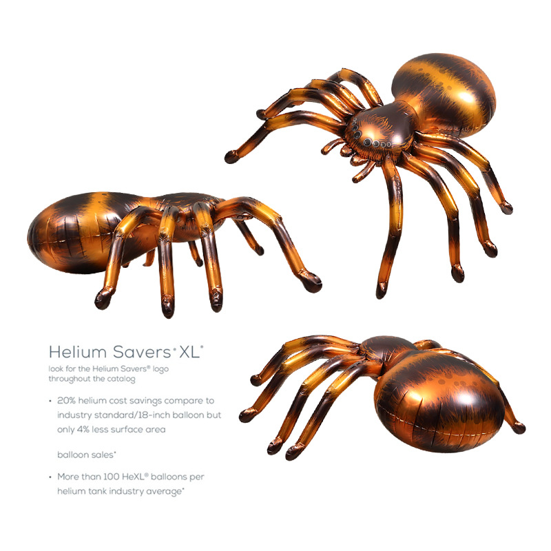 Halloween decoration party layout props toy balloon 4D three dimensional standing giant spider cartoon horror balloon_voghion.com