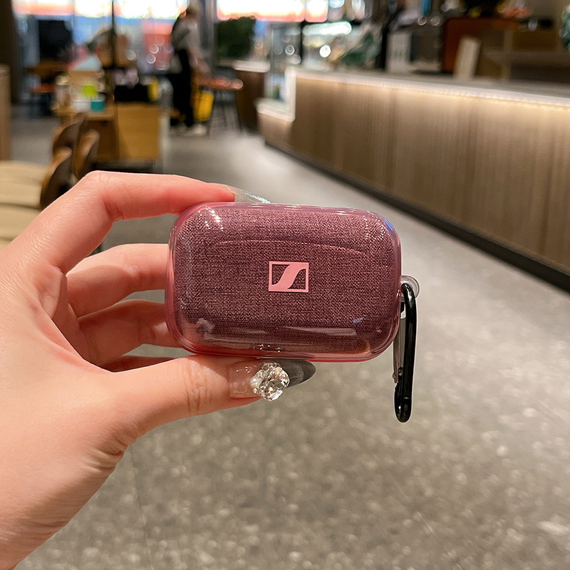 Suitable for Sennheiser 4 Wooden Bun Headphone Protective Cover Fully Transparent Sennheiser Momentum3 Headphone Case