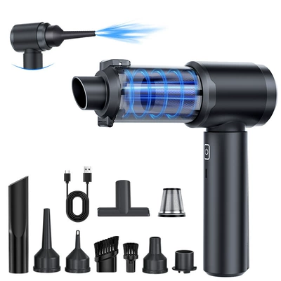 Car Vacuum Cleaner Handheld Small Home and Car Dual-Use New Wireless High Suction One-Click Dust Brushless Vacuum Cleaner (Tozsoranlar) - st-6904aplusblack-111v-brushless-vacuum-cleaner-with-one-touch-dustbin-ejection