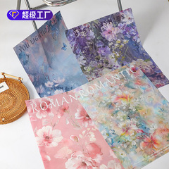 シチリア油絵風包装紙高級感包み紙花卉シリーズ防水風華紙花包装材料