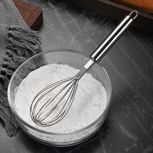 Stainless steel manual egg beater household small egg mixer cream whipper kitchen baking tools