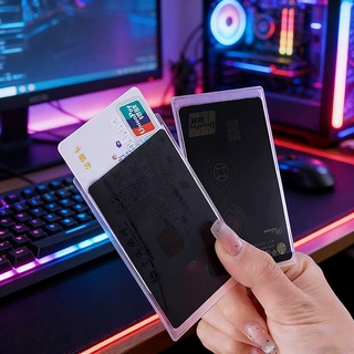 证件防窥卡套校园卡银行卡保护套双面身份证卡贴防泄漏隐私证件套