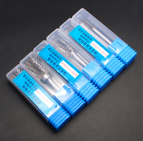 Tungsten steel rotary file A-type cylindrical carbide grinding head wood carving root carving jade metal polishing electric grinding head