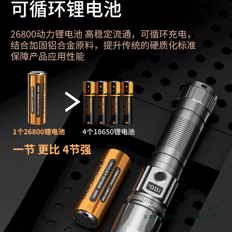 Tactics super bright rechargeable travel handheld extra-long…
