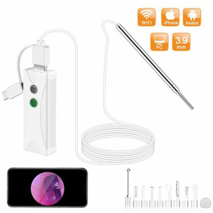 Ll3.9Mm High-Definition Visual Endoscope Ent Otoscope Wifi Ear Scoop Inspection Nose and Mouth Pet USB