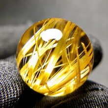 天然板钛钛晶手链圆珠金发晶多宝猫眼手串散珠DIY吊坠转运珠配珠