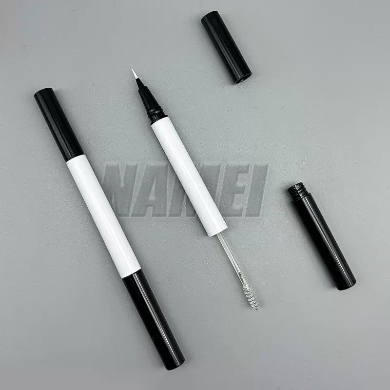 纳美彩妆高气密液体眉笔包材外壳包装 双头眉笔带膏体罐 眼线笔