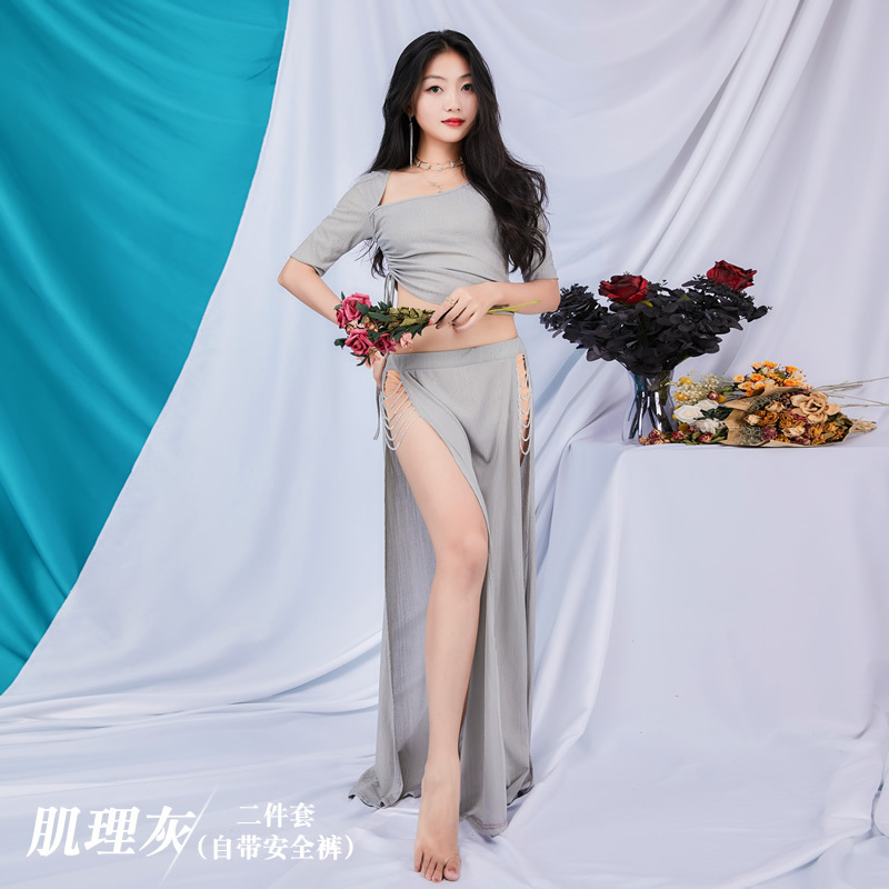 Dancer Belly Dance 2022 New Suit Exquisite Crystal Beaded Belly Covering Professional Performance Clothes Practice Clothes