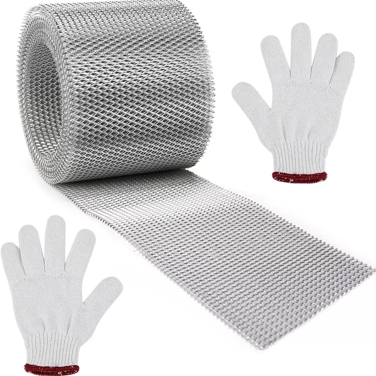 跨境专供屋檐排水槽挡落叶网铝制落水管防堵塞网罩5英寸6英寸可裁