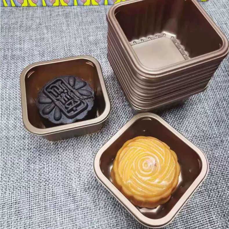 悦康厂家生产中秋月饼托蛋黄酥托PP咖啡流心包装托吸塑月饼托
