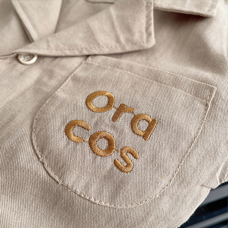 Ensemble d été pour garçon avec col tailleur et manches courtes_voghion.com