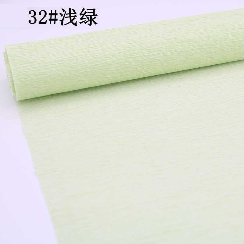 卸売りカラーしわ紙厚い縁紙花包装手作りdiy花芸製作材料しわ紙|undefined