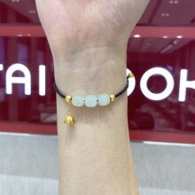 厂长推荐 新款传承国玉和田玉手链 莲蓬吊坠编制