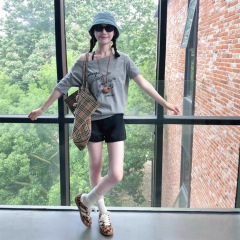 レトロオフショルダープリント半袖Tシャツオフショルダー日本製夏純綿半袖Tシャツレディースオフショルダーカウンター