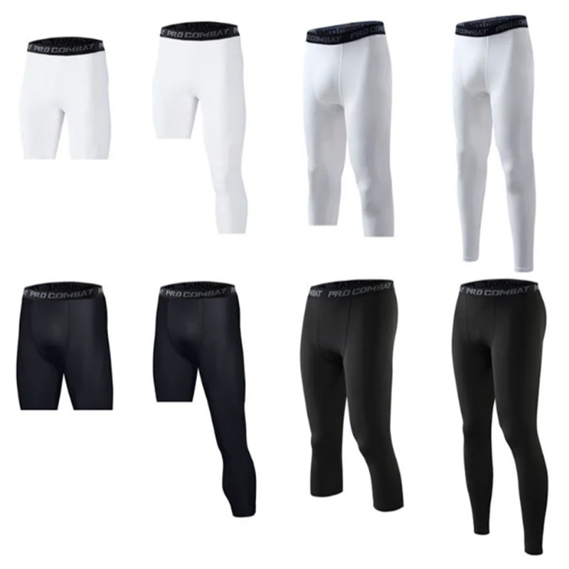 Summer Sports Tight Pants Men's Fitness Yoga Pants Quick-drying Compression Camouflage Shorts Basketball Football Outdoor Running Pants