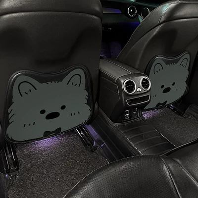 West Highland car seat back Chair back anti-kick pad - gray-west-highland-3d-anti-kick-pads-pair