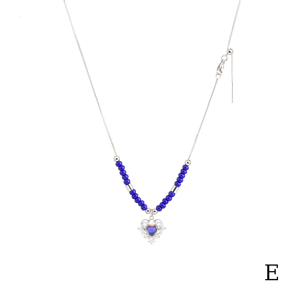 Mode Herzform Kupfer Perlen Halskette Mit Anhänger 1 Stück display picture 14